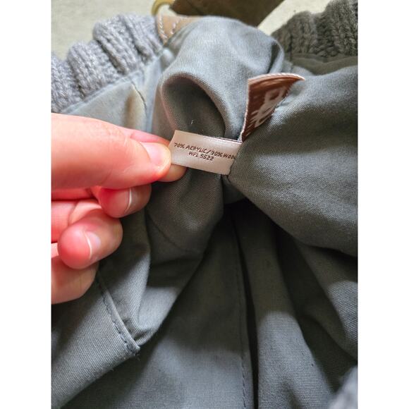 Ugg Australia Gray Sweater Knit Wool Blend Drawstring Shoulder Bucket Bag - Picture 10 of 10